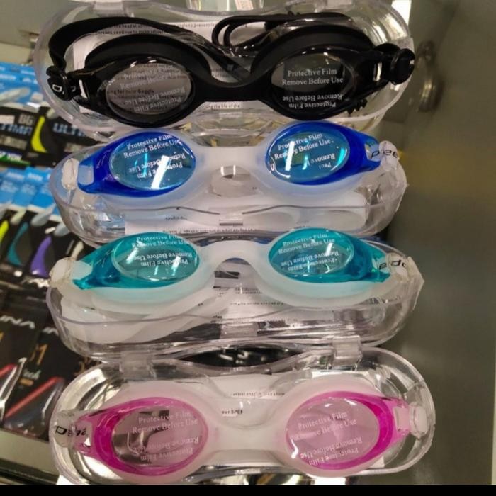 Kacamata Renang Speedo karet.silicon lentur Ada penutup kuping