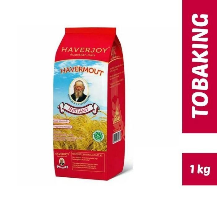 

(Allthebest) HAVERJOY havermout instant merah 1 kg/australian oat /oatmeal