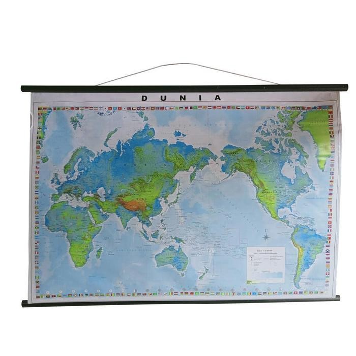 

PROMO! Peta DUNIA 110 cm x 75 cm x 6 cm