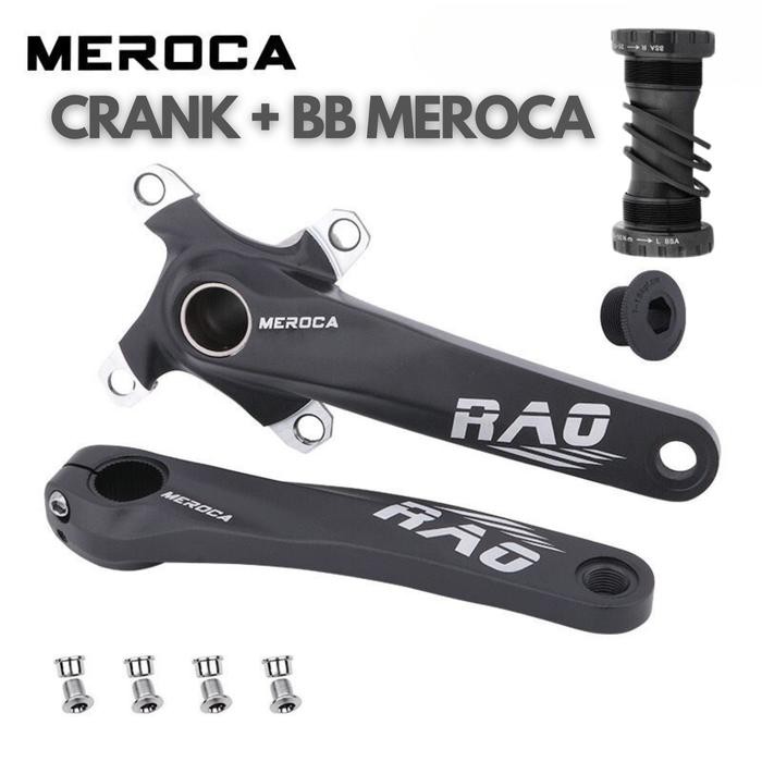 MEROCA RAO CRANKSET HT2 BCD 104 CRANK SET HOLLOWTECH ALLOY