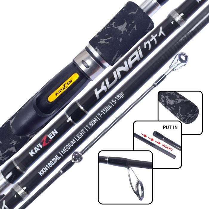 Joran KAIZEN KUNAI 165 180 CM Spinning Medium Light Galatama Mas Bawal Lele Patin