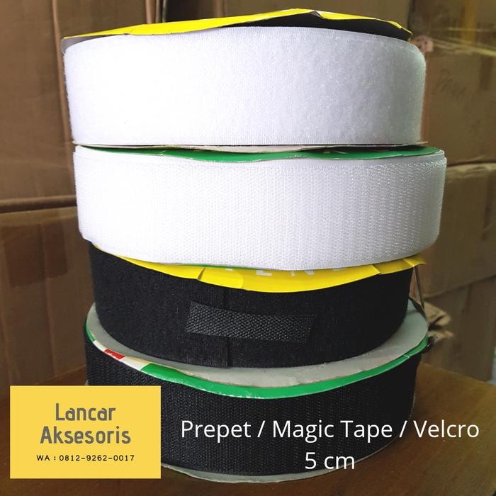

Velcro / Magic Tape / Prepet / Prekat 5 cm isi 20 meter
