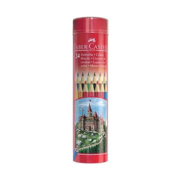 

FABER CASTELL COLOUR PENCIL SET 24 ROUND TIN CASE