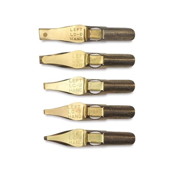 

SPEEDBALL LEFT HANDED FLAT TYPE LC PENS CALLIGRAPHY NIB SET