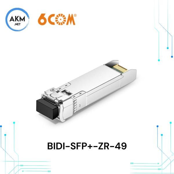 6Com Bidi-Sfp+-Zr-49 Sfp+ 10Gbase-Bx 1490Nm-Tx/1550Nm-Rx 80Km Transceiver Bidi Sfp+ Tx1490Nm 80Km