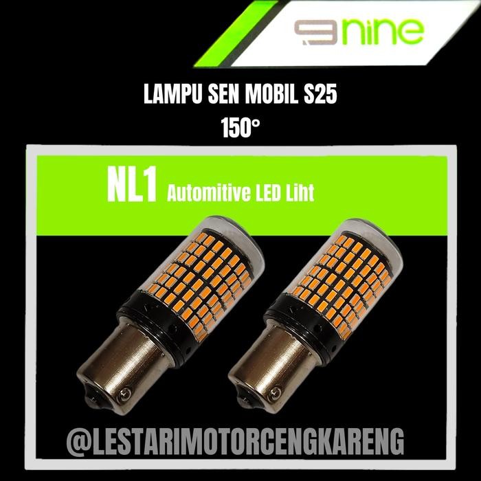 Luminos Led Lampu Sen Sein Mobil Super Bright Canbus Free S25 114 Led