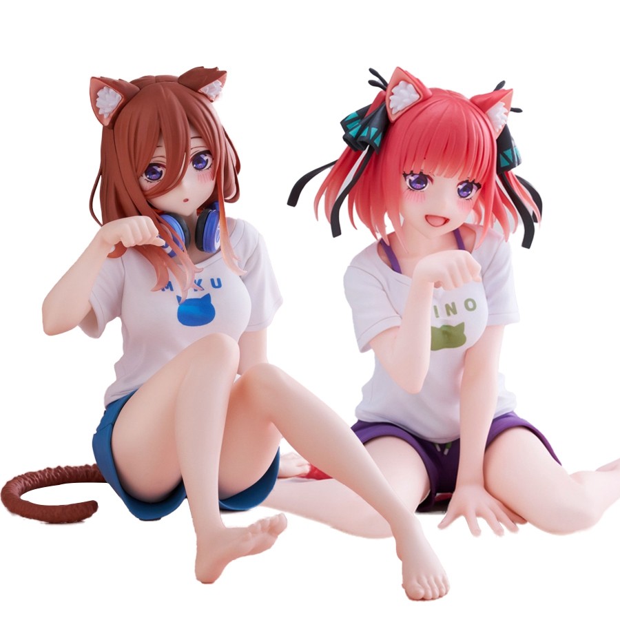 13Cm The Quintessential Quintuplets Anime Figure Loungewear Kawaii Nakano Miku Action Figure Nakano