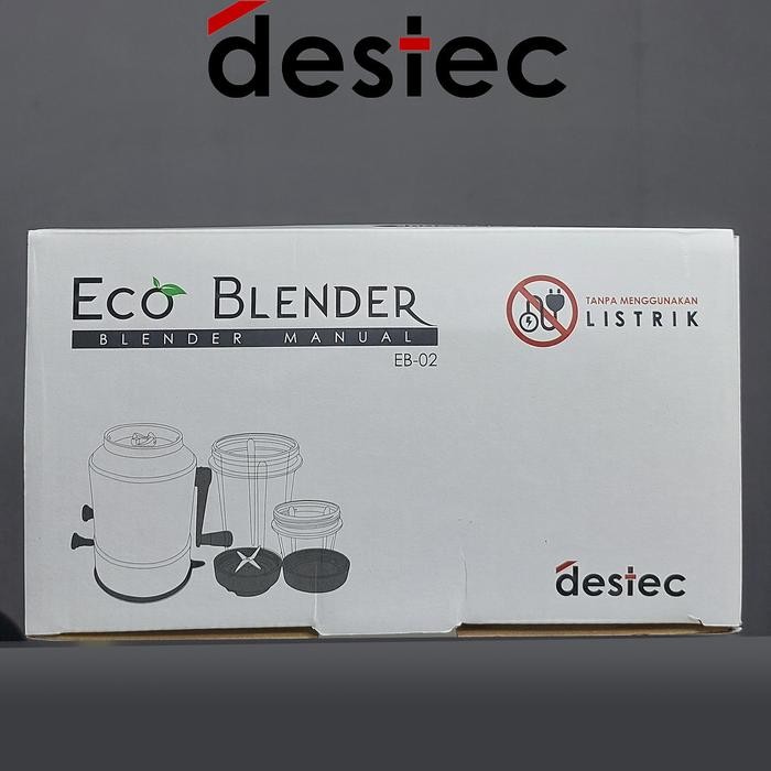 Blender Chopper Manual Tanpa Listrik Destec 3 In 1 Minuman Jus, Bumbu, Mpasi Bubur Bayi Merah,