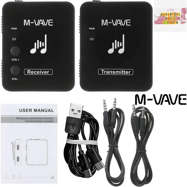 M-VAVE WP 10 2.4GHz Wireless Earphone Monitor Set Transmitter Receiver Rechargeable M Vave WP10