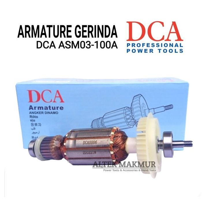 (Expert) DCA Armature Mesin Gerinda DCA ASM03-100A / Dongcheng DSM03-100A / Angker Dinamo Grenda DCA