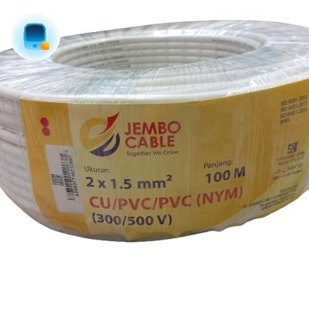 Kabel NYM 2x1,5 2x1.5 JEMBO NYM 2x1,5mm JEMBO 100 Meter - Kawat