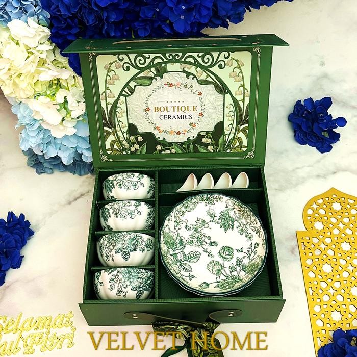 

Hampers piring keramik set lebaran natal imlek tahun baru idul fitri eid mubarak ramadhan puasa