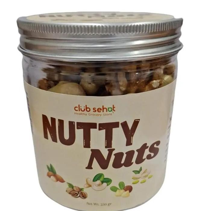 

Club Sehat - Nutty Nuts Club 250Gr Mix Almond Cashew Pistachio Walnut Macadamia