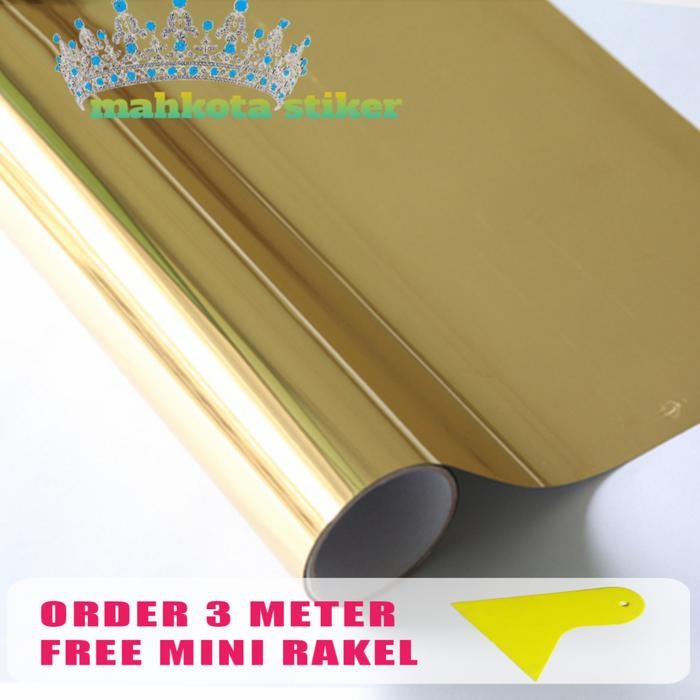 sticker/sandblast/kaca film/one way silver gold