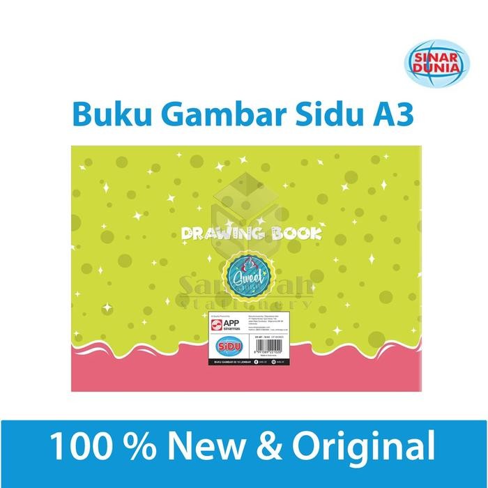 

BUKU GAMBAR SIDU A3 / DRAWING BOOK SINAR DUNIA A3 / BUKU GAMBAR ANAK A3 TK SD SMP SMA / BUKU SKETSA