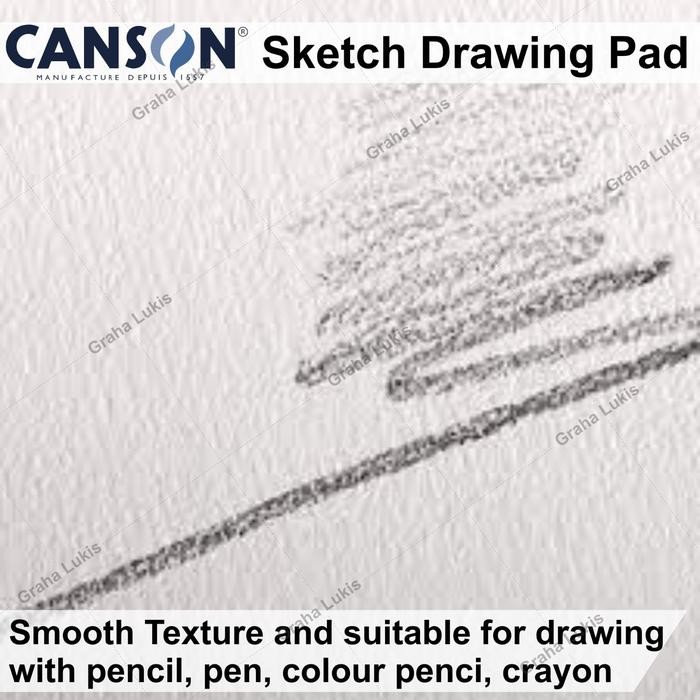 

CANSON SKETCH / DRAWING PAD A3 160GSM KODE 1330