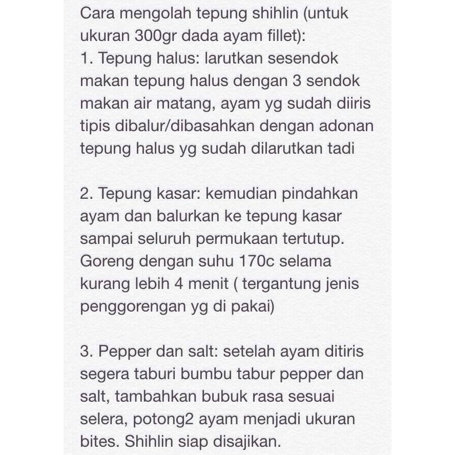 

tepung bumbu ayam goreng shilin khas taiwan rasa ORI + CHILLI Promo