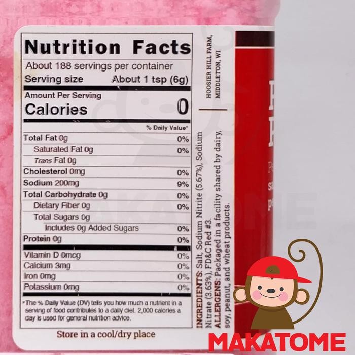 

Hoosier Hill Farm Prague Powder No. 2 Pink Curing Salt 25 gr 100 gr sodium nitrite nitrate chloride