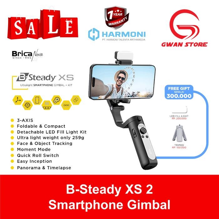 Brica B-Steady Xs 2 3-Axis Stabilizer Smartphone Hp Gimbal Stabilizer