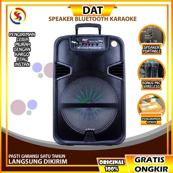 Speaker Bluetooth Speaker Portable Dat Dt 1511 Eco 15 Inch