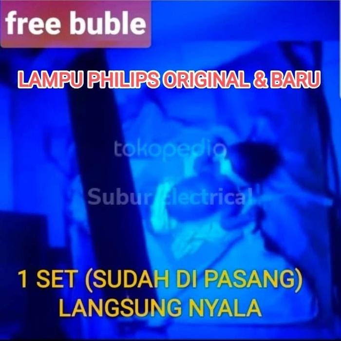 lampu terapi bayi kuning set kap lampu TLD 1x18 watt