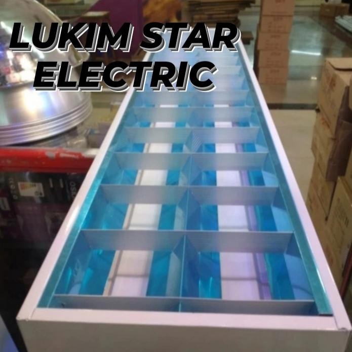 KAP LAMPU RM OUTBOW 2X36/2x16w KAP LAMPU RMO HOUSING TL NEON LED 120CM