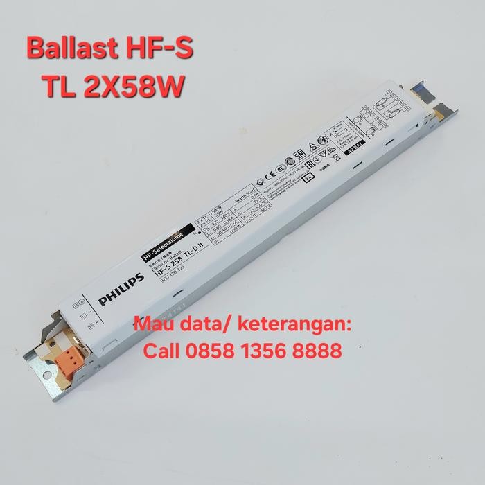 Ballast Electronic 2x58w HF-S 258 Philips ( Ballast 2x58W)