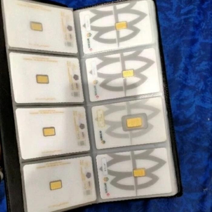 PREMIUM Dompet Logam Mulia Emas / Album LM Tempat Penyimpanan Fine Gold Save