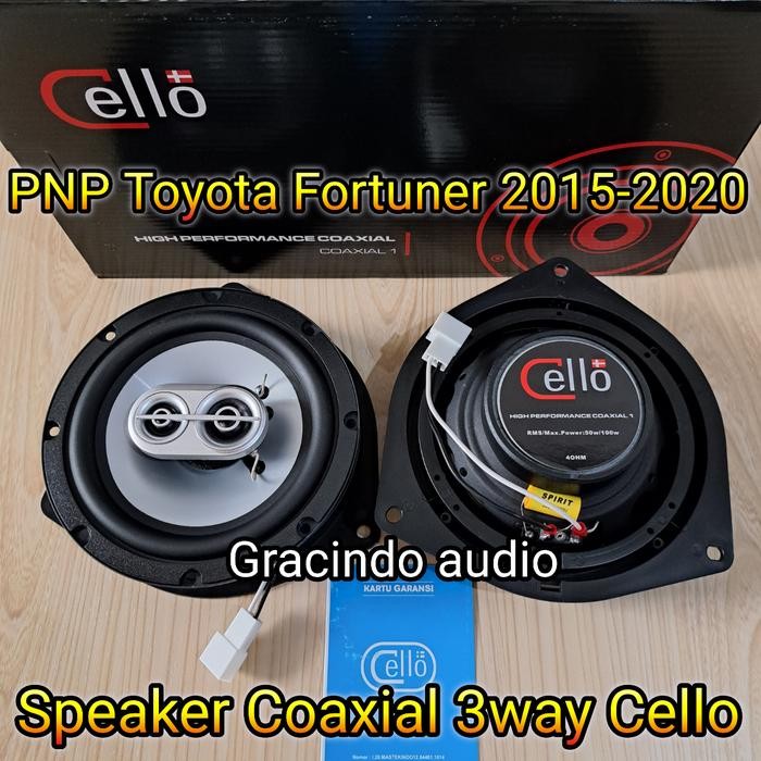 PREMIUM Speaker pintu Coaxial Cello 3way PNP OEM Toyota Innova Fortuner 16-Now