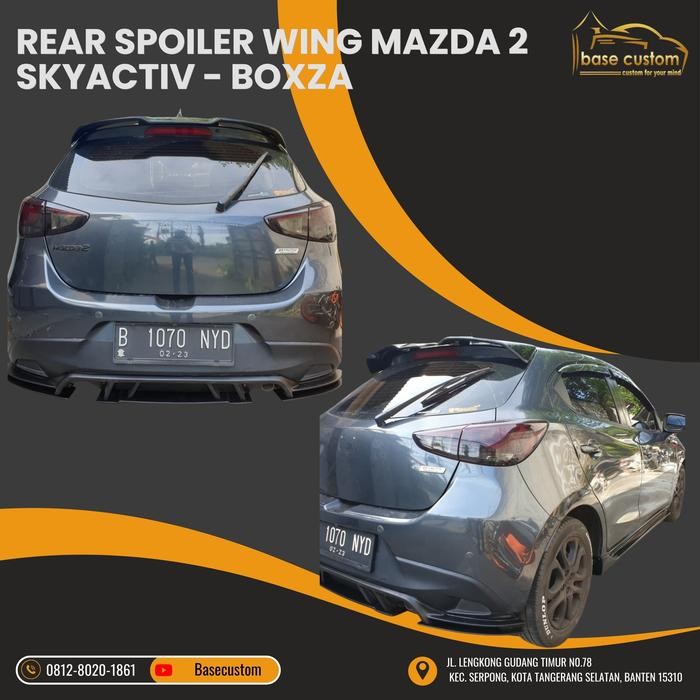 PREMIUM rear spoiler wing Mazda 2 Skyactiv - Boxza