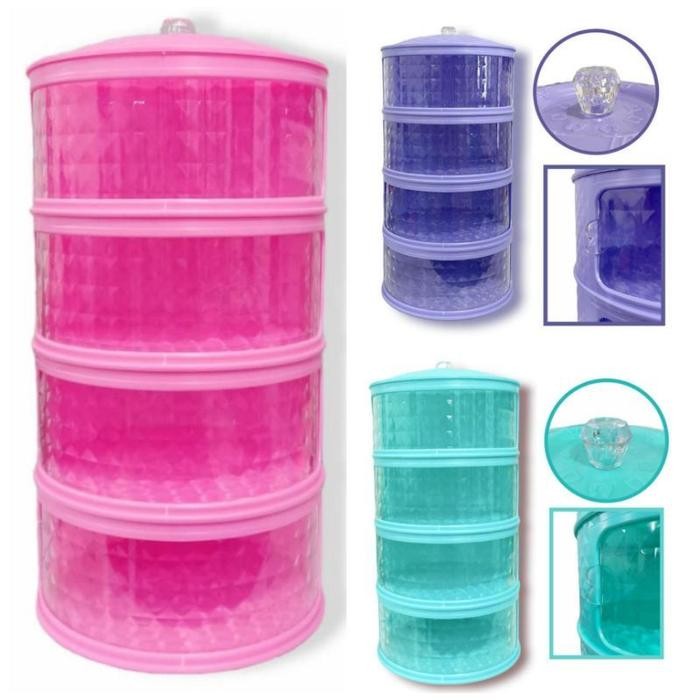 PREMIUM Rak makanan 5 Susun tudung saji Diamond