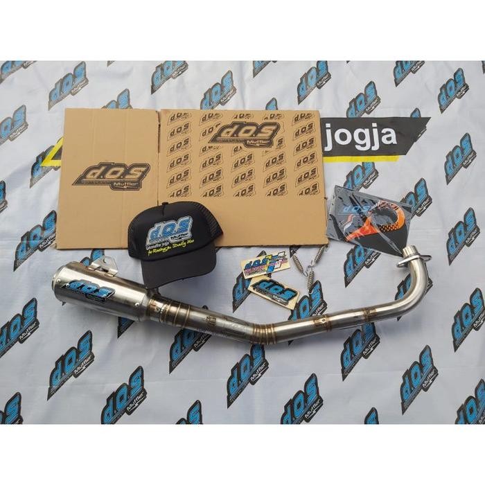 PREMIUM Knalpot Dos Muffler jupiter z 200cc GP Stainless original racing jogja