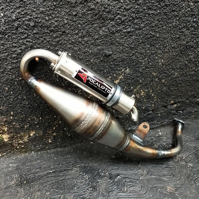 PREMIUM Knalpot Racing Sanex Hussar / Family / SF50 / QJ50 / Yamaha Glide 100
