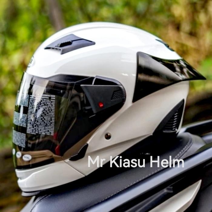 PREMIUM Paket spoiler ZEUS 611C 611 C modular 2in1 replika SHOEI white putih