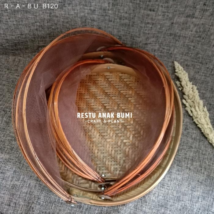 PREMIUM (B120) Tudung Saji Bulat SetWadah MakananSeserahanLamaranBingkisan