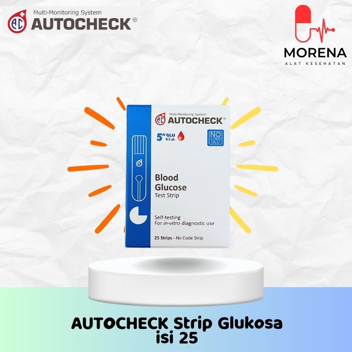 AUTOCHECK - Strip Uji Glukosa / Gula Darah isi 25