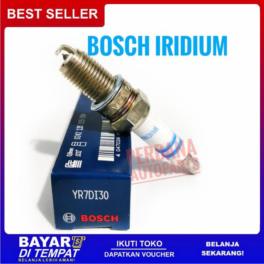 FREE ONGKIR BUSI AVANZA 1.3 / 1.5 VVTI - BOSCH PLATINUM IRIDIUM YR7DI30 BISA COD