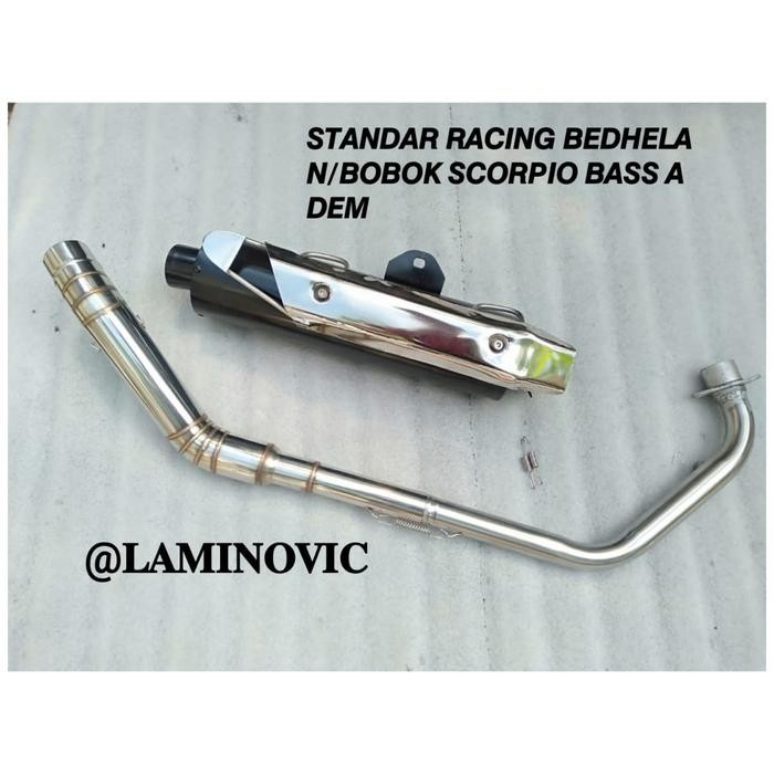 PREMIUM Knalpot Standar Racing BEDHELAN/BOBOK PNP SCORPIO VIXION TIGER VERZA