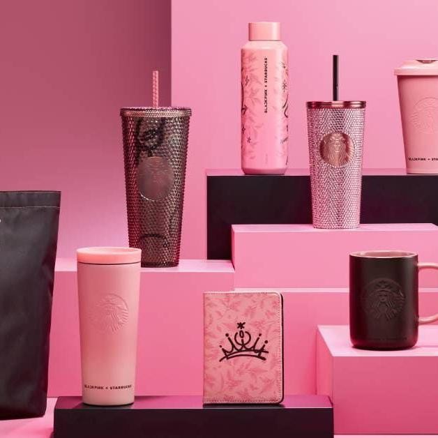 HOT SALE! BLACKPINK X STARBUCKS ORIGINAL tumbler rhinestone jisoo lisa jennie