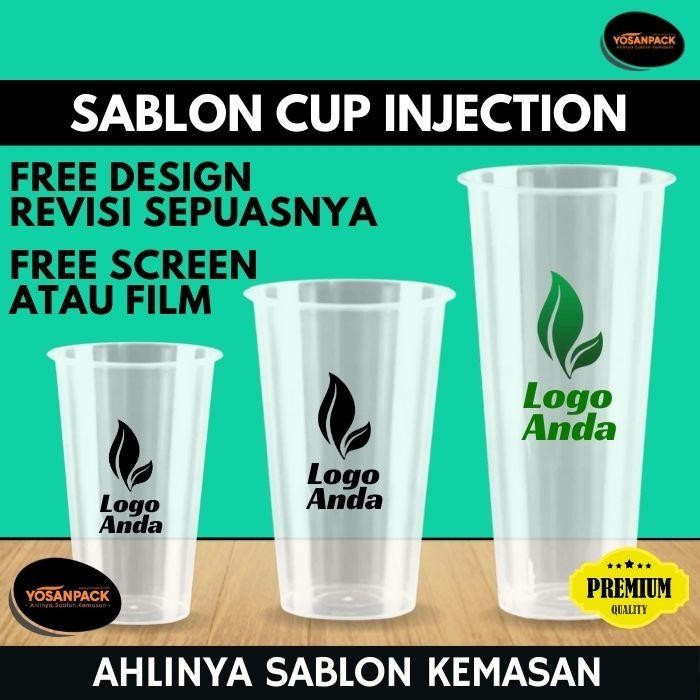 TERLARIS Sablon Cup Plastik Injection - Sablon Cup PP Injection