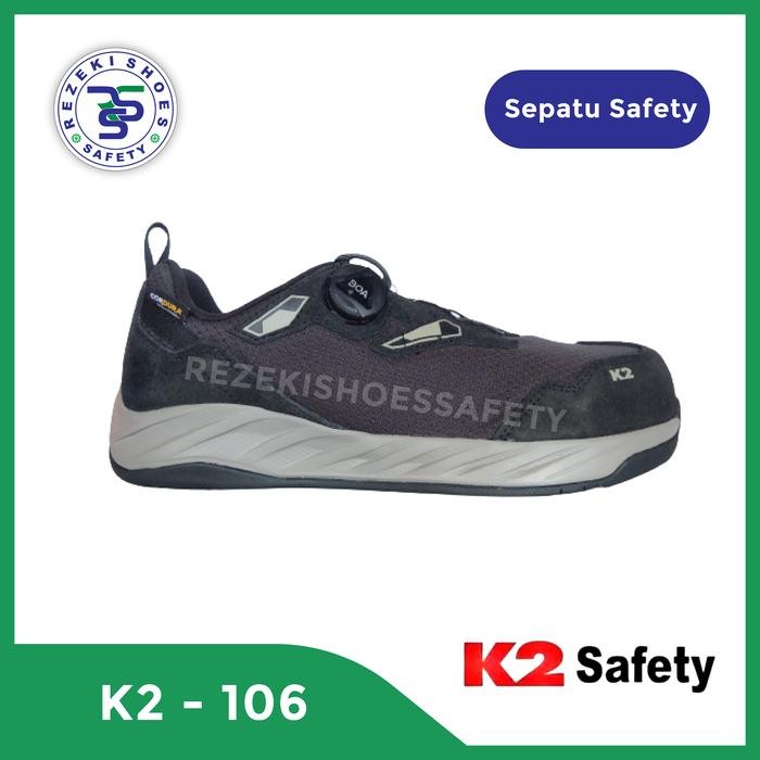 Sepatu Safety K2 106 Boa Navy - Sepatu Sport Safety K2-106 Boa Navy
