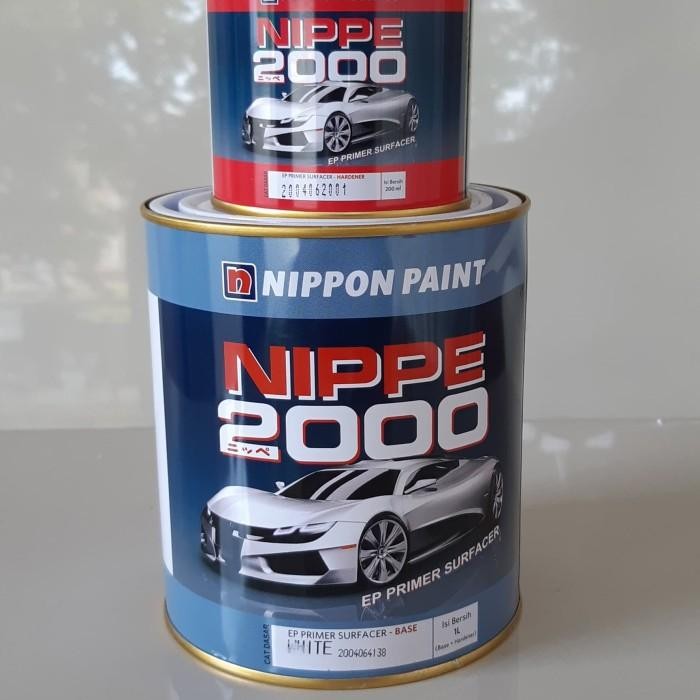 CAT EPOXY/ CAT DASAR BESI EPOXY NIPPON EPOXY NIPPE2000 ABU-ABU /PUTIH 1KG + OBAT