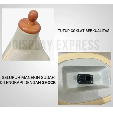 

PATUNG MANEKIN DM KAIN CREAM + KAKI BESI + SHOK