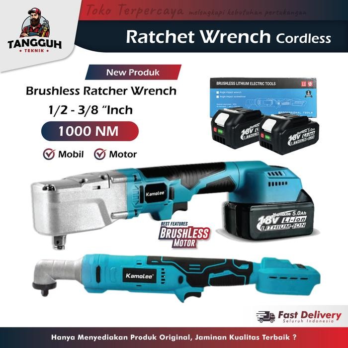 Terhemat Kamolee Ratchet Wrench 1/2Inch - Ratchet Wrench 3/8Inch - Electric Cordless Ratchet Wrench