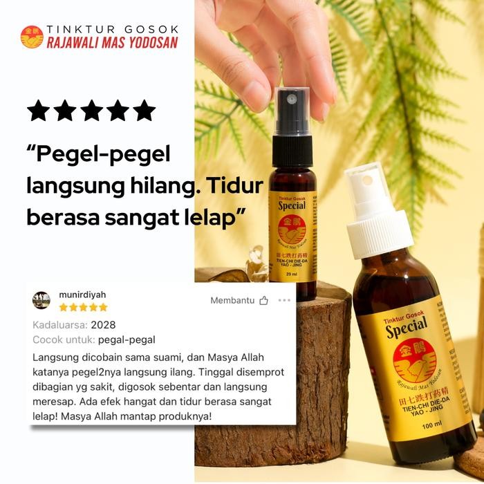 Gosok SPECIAL 100ml Rajawali Mas Yodosan - Obat gosok spray nyeri otot, sendi, pinggang, pegal linu,