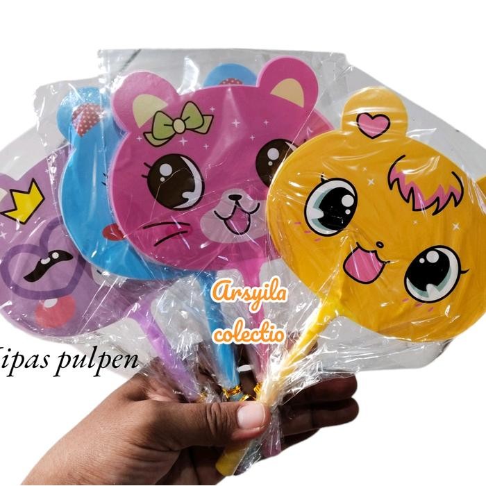 

Souvenir Pernikahan Isi 100 Pcs Kipas Pulpen Plastik