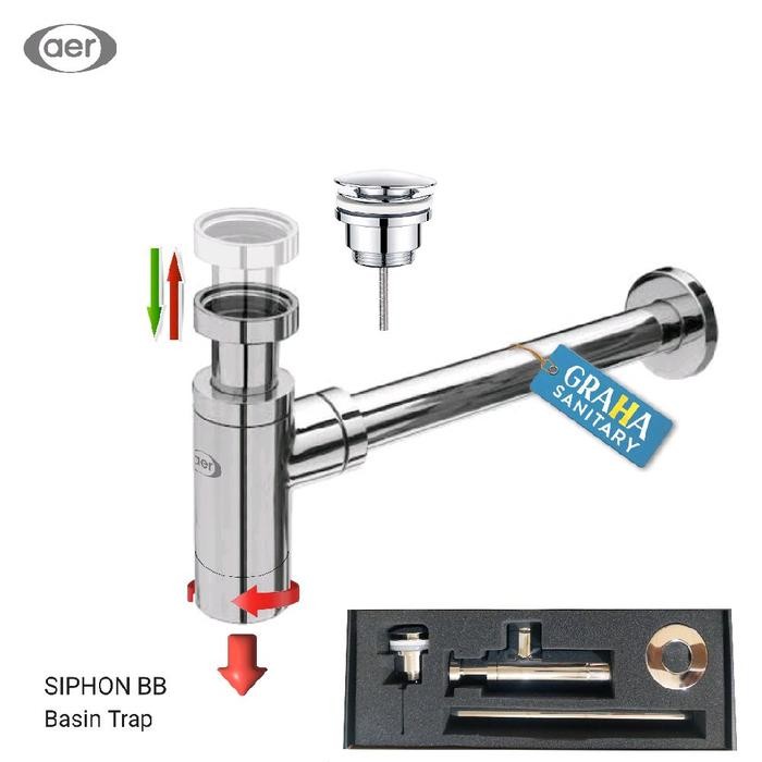 Aer Siphon Bb 1 14 Sifon Pembuangan Wastafel Afur Pop Up Kuningan Minimalis