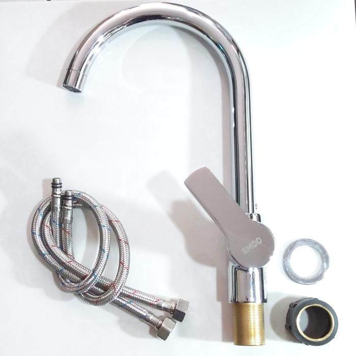 Kran Wastafel Leher Angsa Air Panas Dingin