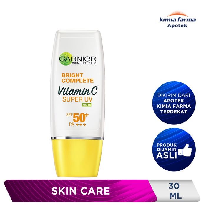 NEW GARNIER SKIN NATURALS BRIGHT COMPLETE SUPER UV SUNSCREEN MATTE 30 ML