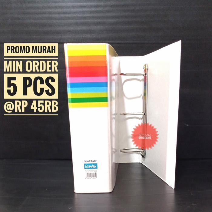 

TERLARIS! Ordner Bantex 3 Ring A4 - 65 MM 8662 07 3D White PROMO MURAH